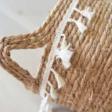 Tassel Rattan Straw Flower Basket Woven Bag Decorative Storage Basket Rattan Basket