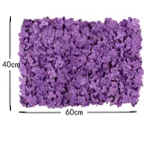 Artificial Hydrangea Flower Row Creative Background Plant Flowers Wall Decor