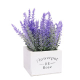 Home Garden Artificial Lavender Flower Basket Decoration