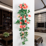 Home Garden Artificial Rose Hanging Flower Room Wall Decoration