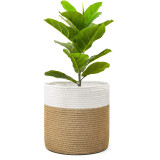 Woven Soft Kids Toy Set Cotton Rope Basket Indoor Planters For Indoor Plants