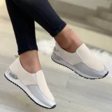 Flats Cut Out Suede Leather Low Top Boat Platform Sneaker