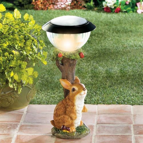 Solar Energy Rabbit Squirrel Dog Lamp Courtyard Garden Decoration