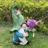 Solar Dwarf Statue Lights Resin Crafts Garden Decoration