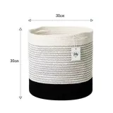 Woven Soft Kids Toy Set Cotton Rope Basket Indoor Planters For Indoor Plants
