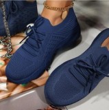 Lace Up Flat Mesh Sports Shoes Woman Fashion Sneaker
