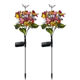 LED Solar Butterfly Flower Lamp Lawn Lamp Garden Decorative Lamp