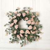 Rose Flower Wreath Summer Door Décor Party Wedding Hanging Ornament