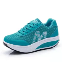 Women Platform Mesh Breathable Low Top Sneakers