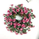 Rose Flower Wreath Summer Door Décor Party Wedding Hanging Ornament