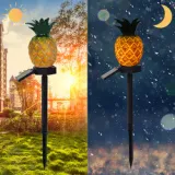 Courtyard Light Lawn Garden Pathway Cactus Pineapple Lantern Park Solar Powered Lamp