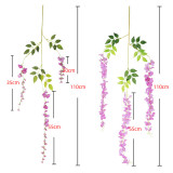 12PCS Garden Artificial Bushy Watercress Flower String Hanging Vine Plant Decoration