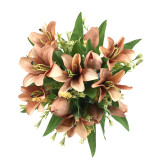 Artificial Tulip Lily Flowers Real Touch Home Office Party Decoration