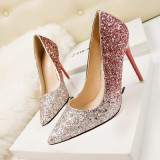 Crystal Shoes Bridesmaid Shoes Pointed High-heeled Wedding Shoes