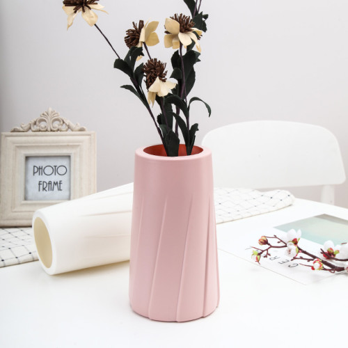Plastic Geometric Vase for Living Room Decoration