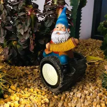 Garden Solar Gnome Lights Ornament Resin Craft Garden Decoration