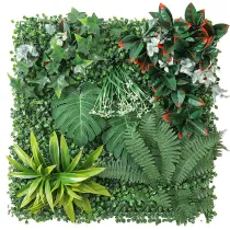 Artificial Plant Grass Panels Topiary Hedge Plant Wall Anti Ultraviolet Sunscreen Lawn