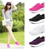 Women Platform Mesh Height Increasing Low Top Casual Sneakers