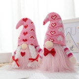 2PCS Easter Heart Envelope Bear Gnomes Faceless Plush Doll Holiday Decorations