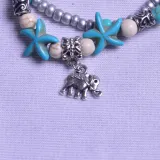 Turtle Anklets Multilayer Beads Handmade Animal Shell Beach Set Boho Foot Jewelry