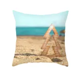 4PCS Home Cotton Decorative Sandbeach Throw Pillow Case Cushion Covers For Sofa Couch Bed Chair
