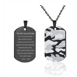 Inspirational Gift Birthday Gift To My Daughter Son Camouflage Keychain With Stainless Steel Key Chain Ring Keyrings From Mom Dad Never Forget That I Love You Forever