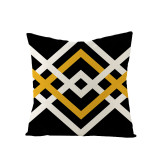 4PCS Home Cotton Decorative Geometry Leaves Throw Pillow Case Cushion Covers For Sofa Couch Bed Chair