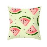 4PCS Home Cotton Decorative Fruits Printing Throw Pillow Case Cushion Covers For Sofa Couch Bed Chair