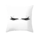 4PCS Home Cotton Decorative Eyes Lips Throw Pillow Case Cushion Covers For Sofa Couch Bed Chair