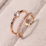 Jewelry Silver Full Diamond Ring For Women Girls Gifts