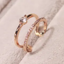 Jewelry Silver Full Diamond Ring For Women Girls Gifts