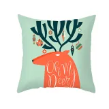 Home Decoration Red Christmas Tree Pillowcase Cushion Pillow Cover