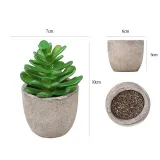 Artificial Lotus Flower Succulent Mini Pulp Potted Basin Balcony Decoration