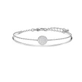 Round Zircon Diamond Swan Chain Jewelry Bracelet