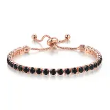 4mm Round Adjustable Crystal Birthstone Bracelet Gift For Mom Friends
