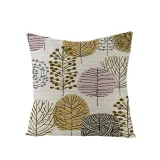 4PCS Home Cotton Plant Printin Decorative Throw Pillow Case Cushion Covers For Sofa Couch Bed Chair