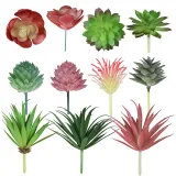 Artificial Plant Potted  Succulent Flower Head DIY Combination