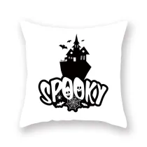 Halloween Holiday Pillowcase Cartoon Castle Cushion Cover Sofa Cushion