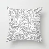 4PCS Home Cotton Decorative Black White Stripe Throw Pillow Case Cushion Covers For Sofa Couch Bed Chair