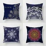 4PCS Home Cotton Decorative Multicolor Bohemia Throw Pillow Case Cushion Covers For Sofa Couch Bed Chair