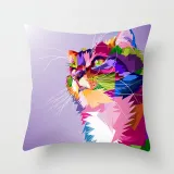 4PCS Home Cotton Decorative Colorful Animals Throw Pillow Case Cushion Covers For Sofa Couch Bed Chair