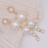 White Pearls Stud Earrings