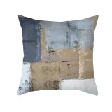 4PCS Home Cotton Decorative Multicolor Oil Painting Throw Pillow Case Cushion Covers For Sofa Couch Bed Chair