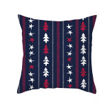 Home Decoration Striped Christmas Tree Pillowcase Cushion Pillow Cover