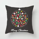 Home Decoration Christmas Ring Pillowcase Cushion Pillow Cover