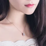 Zircon Diamonds Beating Crown Chain Jewelry Necklace