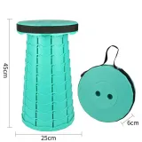 Portable Telescopic Folding Stools Collapsible Retractable Camping Fishing Hiking Stools