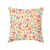 4PCS Home Cotton Decorative Flower Throw Pillow Case Cushion Covers For Sofa Couch Bed Chair