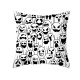 Halloween Holiday Skull Pillowcase Cartoon Cushion  Pillow Cover