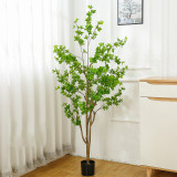 Artificial Plant Potted Hanging Bell Tree Green Plant Bonsai Decoration